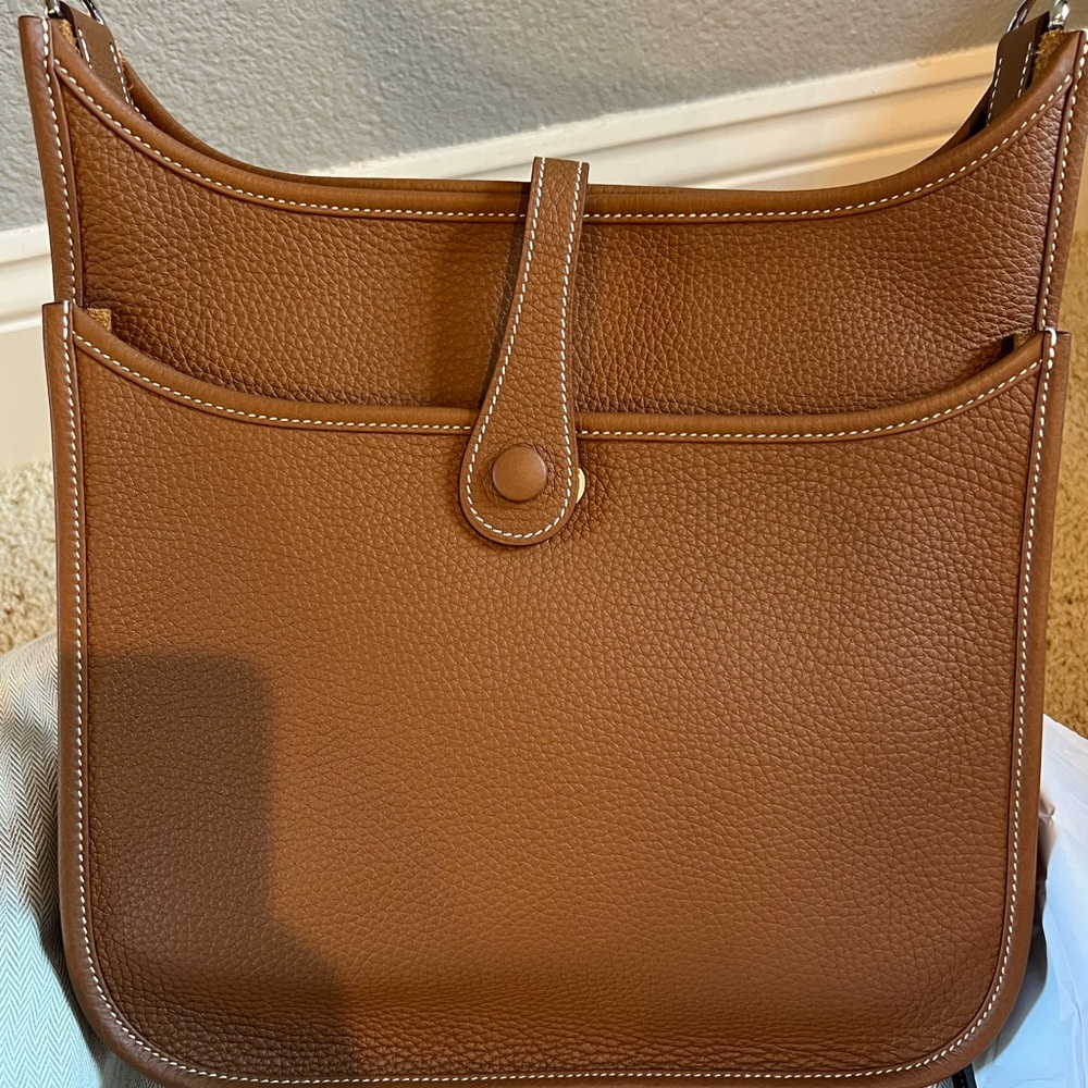 Evelyne III PM Brown Leather Shoulder Bag - Picture 2 of 10